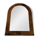 Old brass half moon mirror