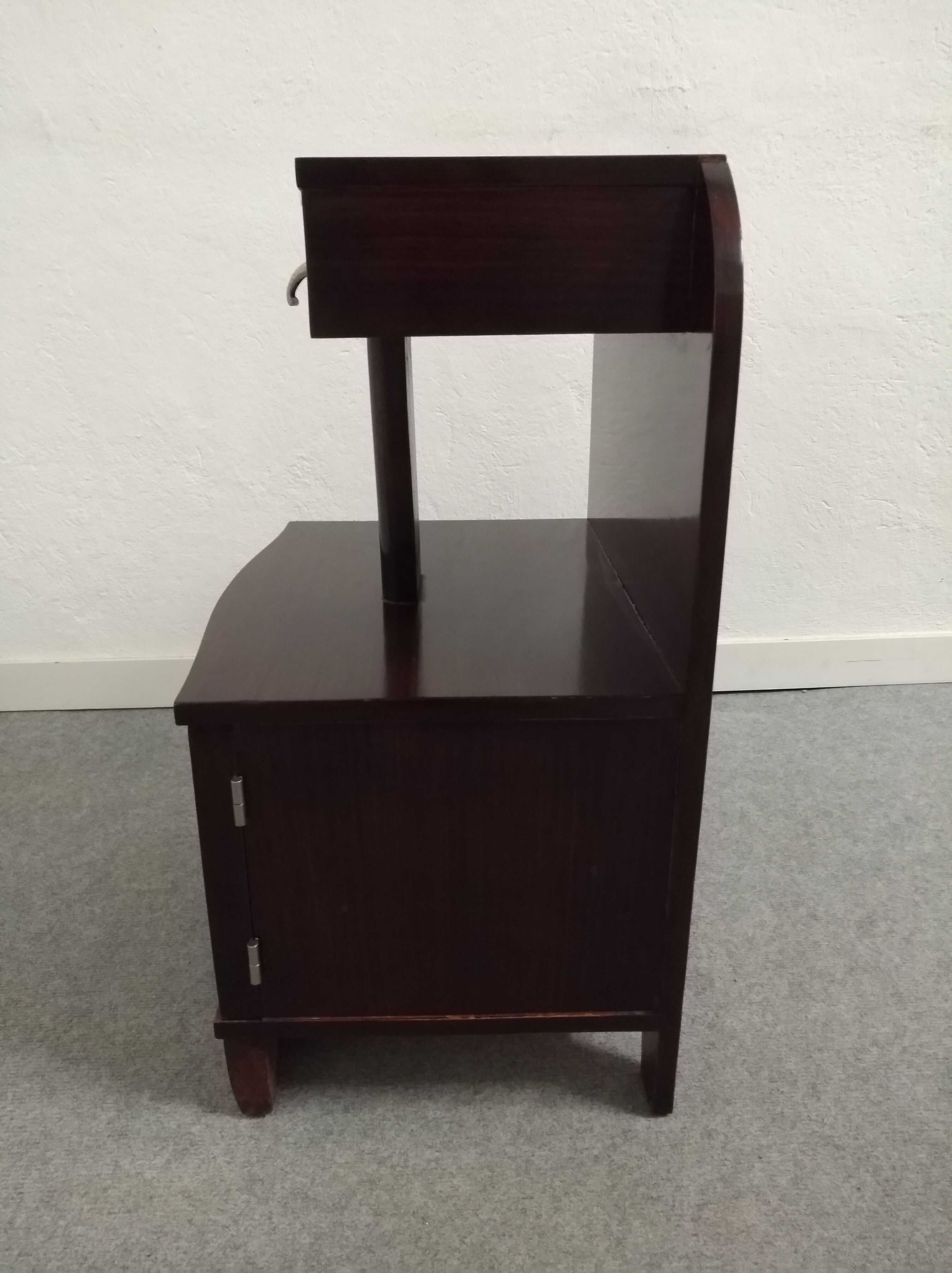 Art Deco mahogany bedside table