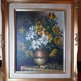 Oil on canvas Still life signed