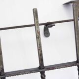 Metal wall coat rack