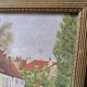 Vintage oil painting table signed M.Painta 1934 ruell.