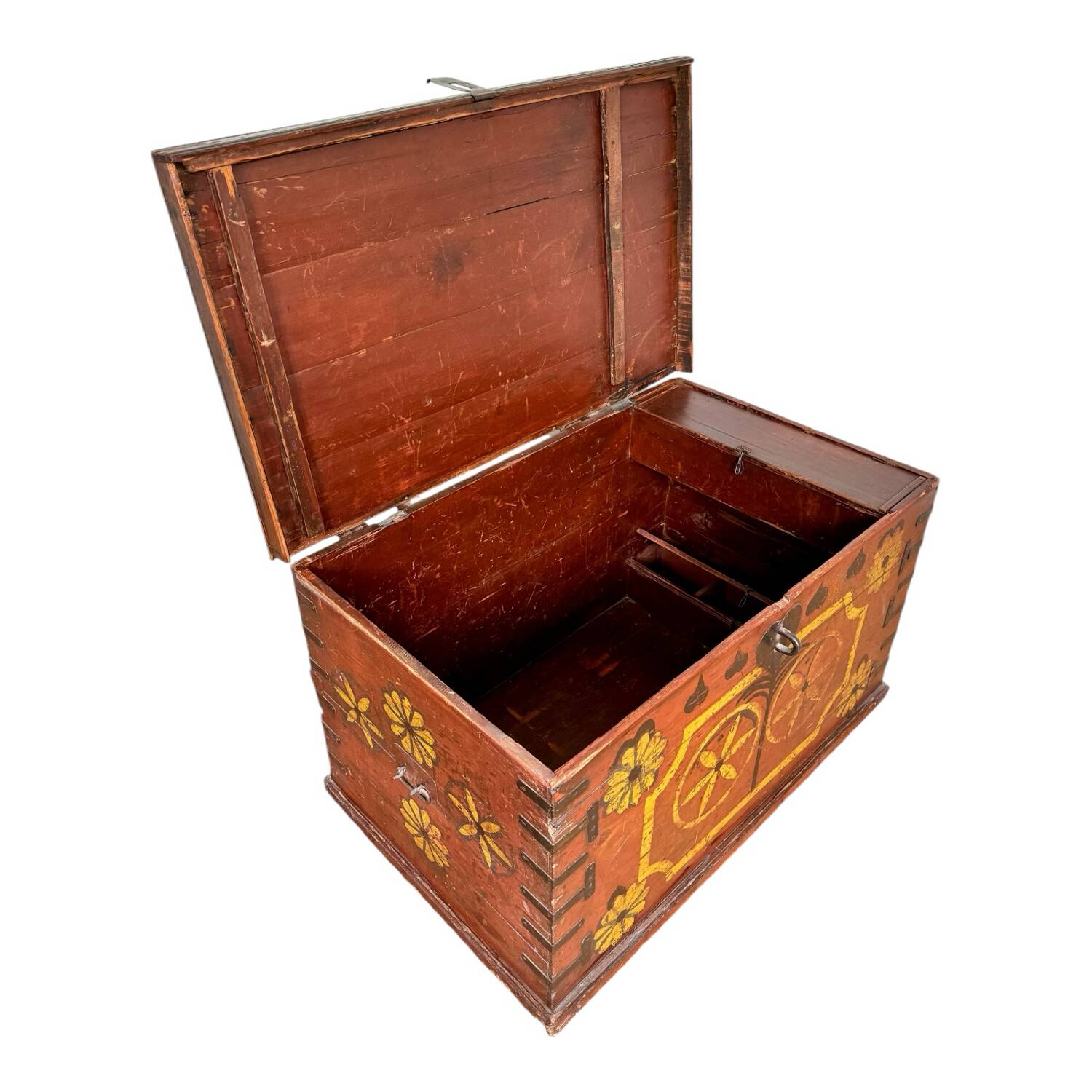 Afghan dowry chest in painted wood