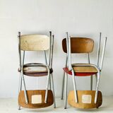 Chaises d'école Bistro, lot de 4