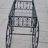 Desserte roulante en fer forgé