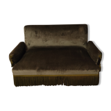 Bench epoque 19 ieme velvet green