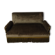 Banquette epoque 19 ieme velours vert