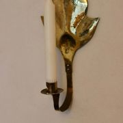 Pair of mid-century Swedish brass sconces