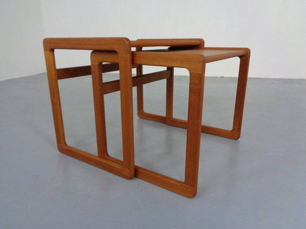Danish Teak Nesting Tables from Korup Stolefabrik, 1960s, Set of 2