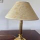 Empire bedside lamp in gilded fluted brass – Neoclassical style 1970