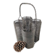 Basket holder 4 bottles in metal wire