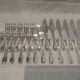 12 fish cutlery sets 24p silver-plated metal rocaille style Marly