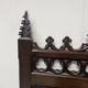 Gothic style carved oak chest bench, 19th century