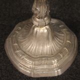 Pair of Italian silvered metal candelabras from 20th century