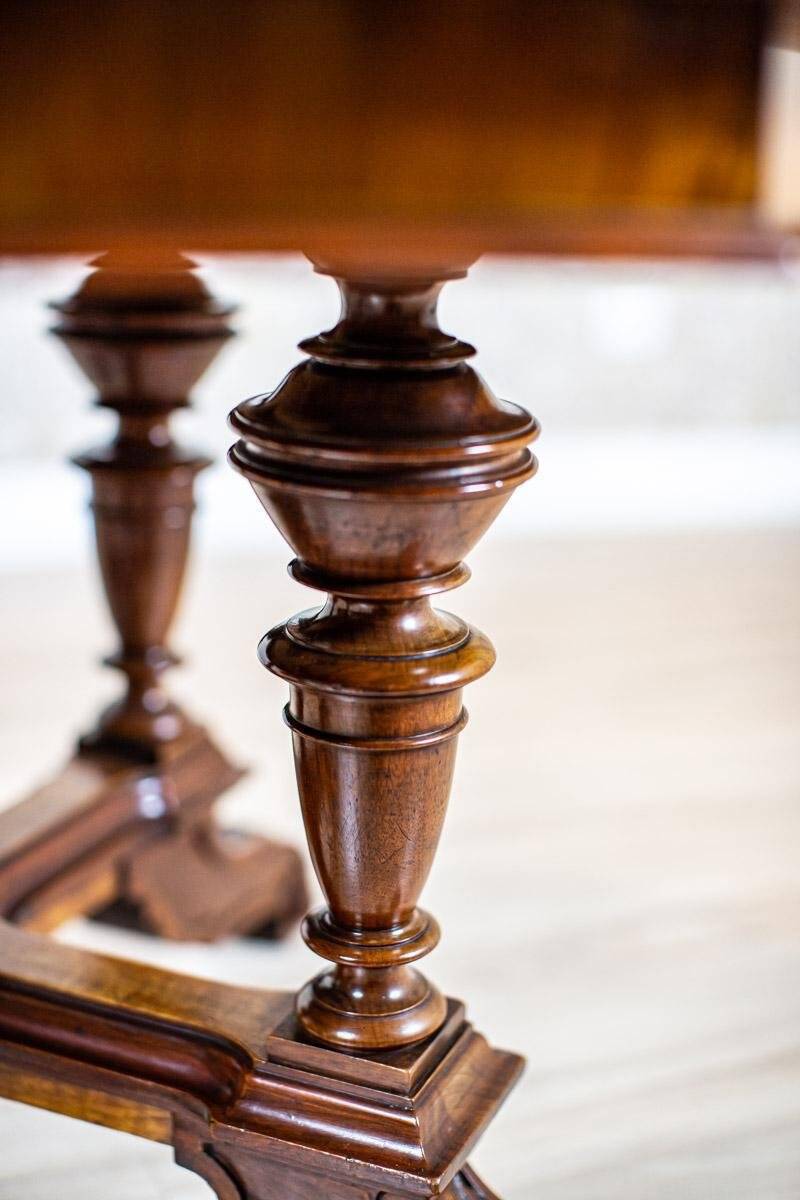 Antique Walnut Center Table, 1890s