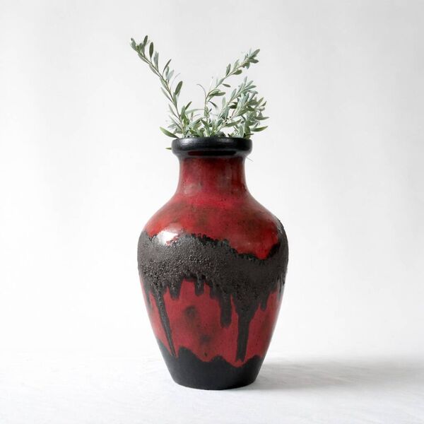 Grand vase Fat Lava West Germany vintage
