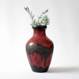 Large Fat Lava vase from West Germany, vintage.