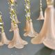 Vintage Italian Pink Opaline Murano Glass Chandelier