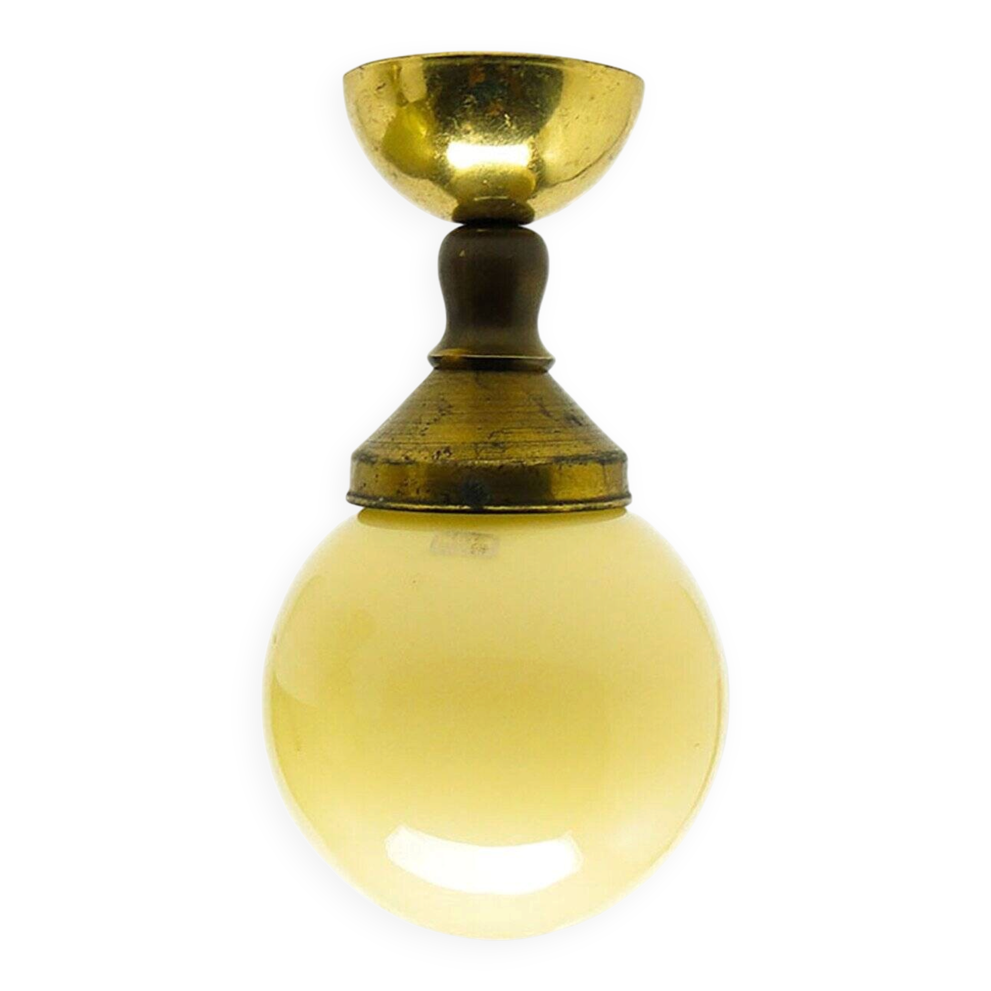 Art Deco ceiling lamp from Huta Zawiercie, Poland, 1930s