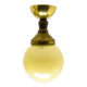 Art Deco ceiling lamp from Huta Zawiercie, Poland, 1930s