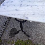 Table café bistrot marbre pierre