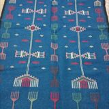 105x155cm blue carpet