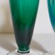 Duo de vases soliflores en verre soufflé vintages