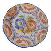 Henriot quimper france - assiette murale aux fleurs - faïence décor main