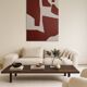 Organic abstract terracotta 100x80cm by Bodasca