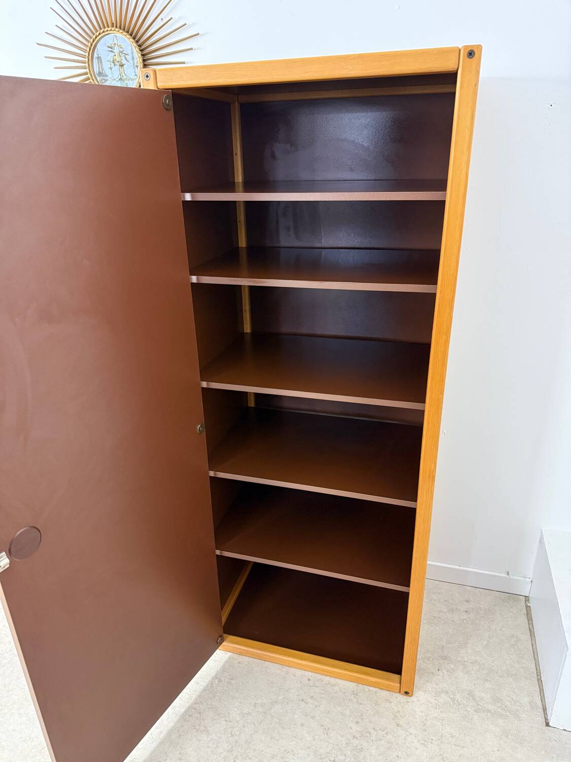 Flototto 70s design modular chest of drawers in vintage beech