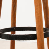 Wooden bar stool black