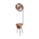Lampadaire vintage - rotin et bambou - années 1950