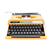 Typewriter orange silver reed 100 vintage
