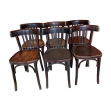 Suite de 6 chaises bistrot vintage