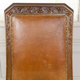 Set of 6 Art Deco carved walnut chairs, Circa 1920