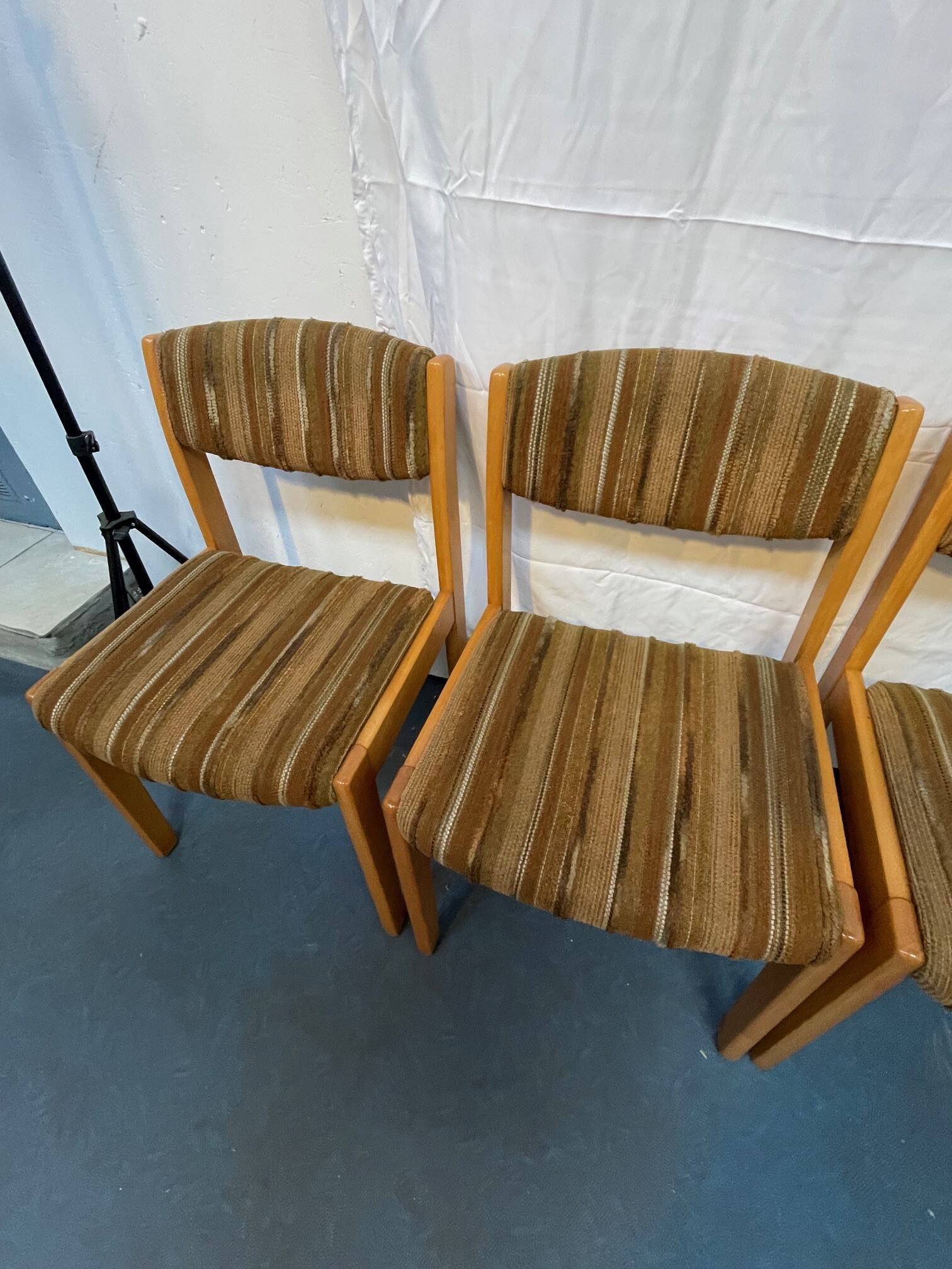 4 chaises vintage années 70