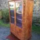 Louis XV marquetry library display case with 2 doors stamped Maurice Rinck