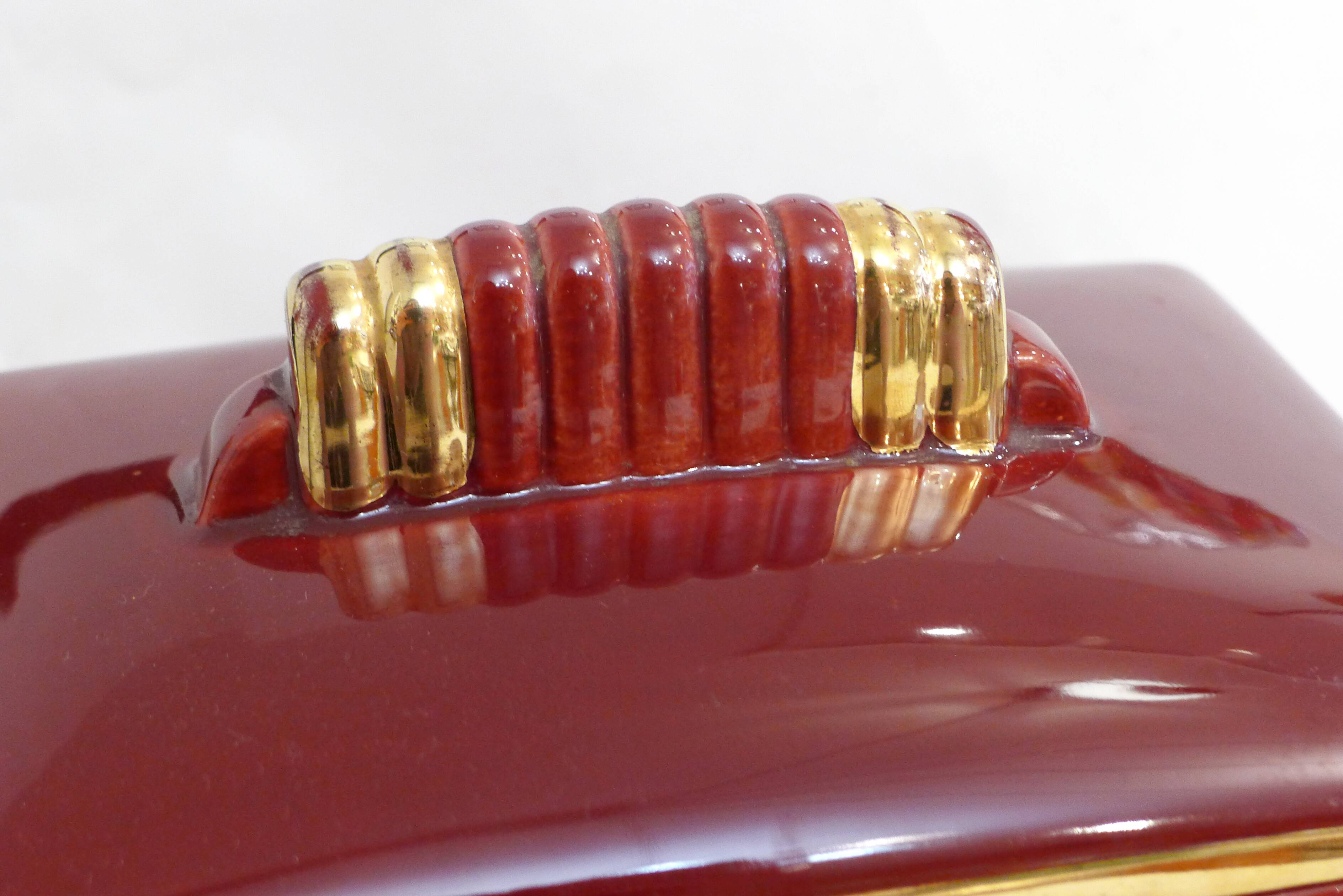 B. Letalle Art Deco Biscuit Box