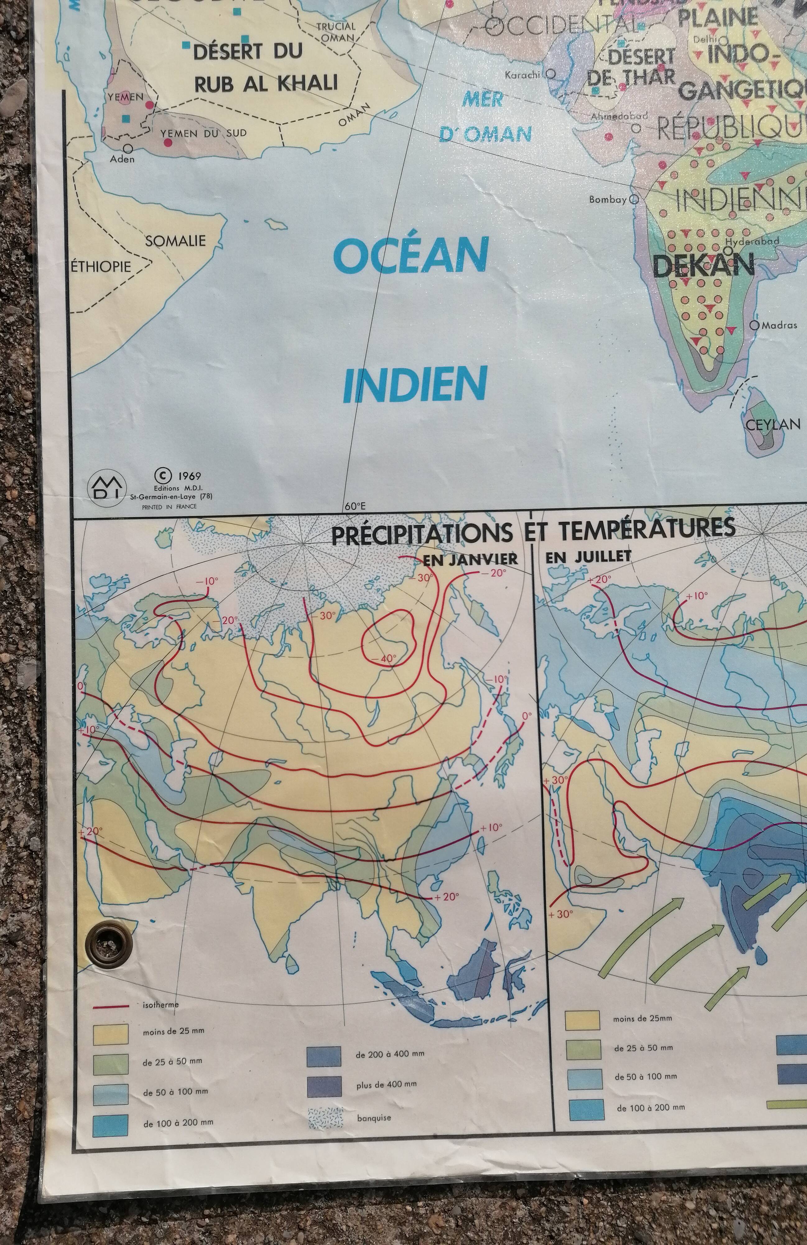 Old vintage Asia Agricultural and Physical MDI card