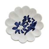Hand-painted blue glazed pottery empty pocket