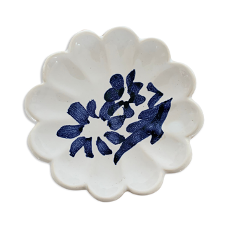 Hand-painted blue glazed pottery empty pocket