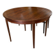 Round extendable table Rosewood Denmark vintage 1970