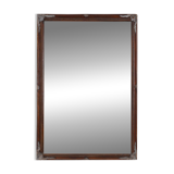 Miroir ancien à facettes en bois sculpté, France, années 1850