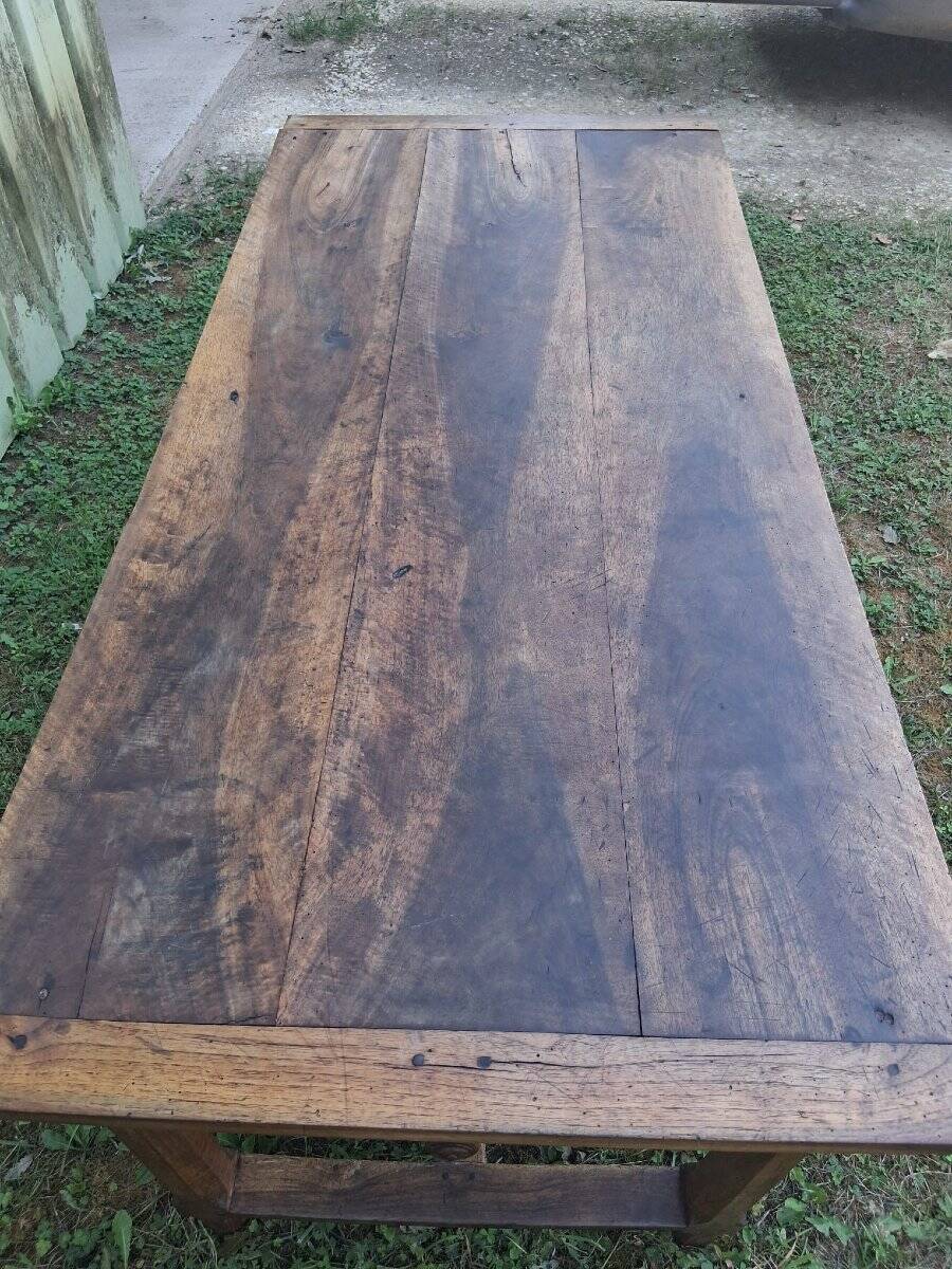 Farm table in walnut - 19th century