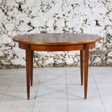 Vintage teak round table and 4 chairs, 1960