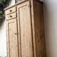 English solid pine wardrobe