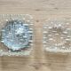 Square glass wall lamp vintage