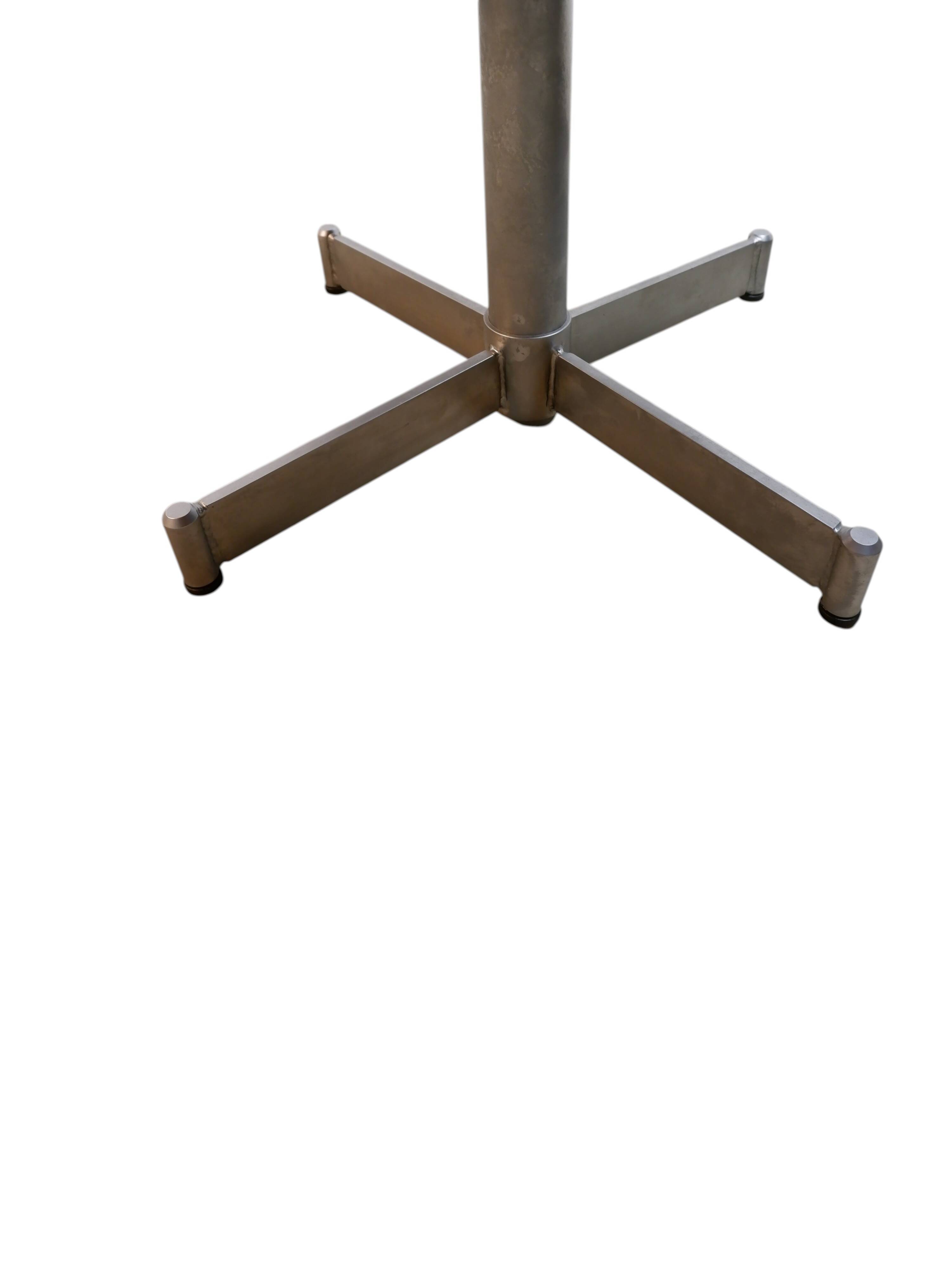 Leather arm chair with footstool