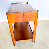 Walnut coffee table with two drawers, Italy 1970s
