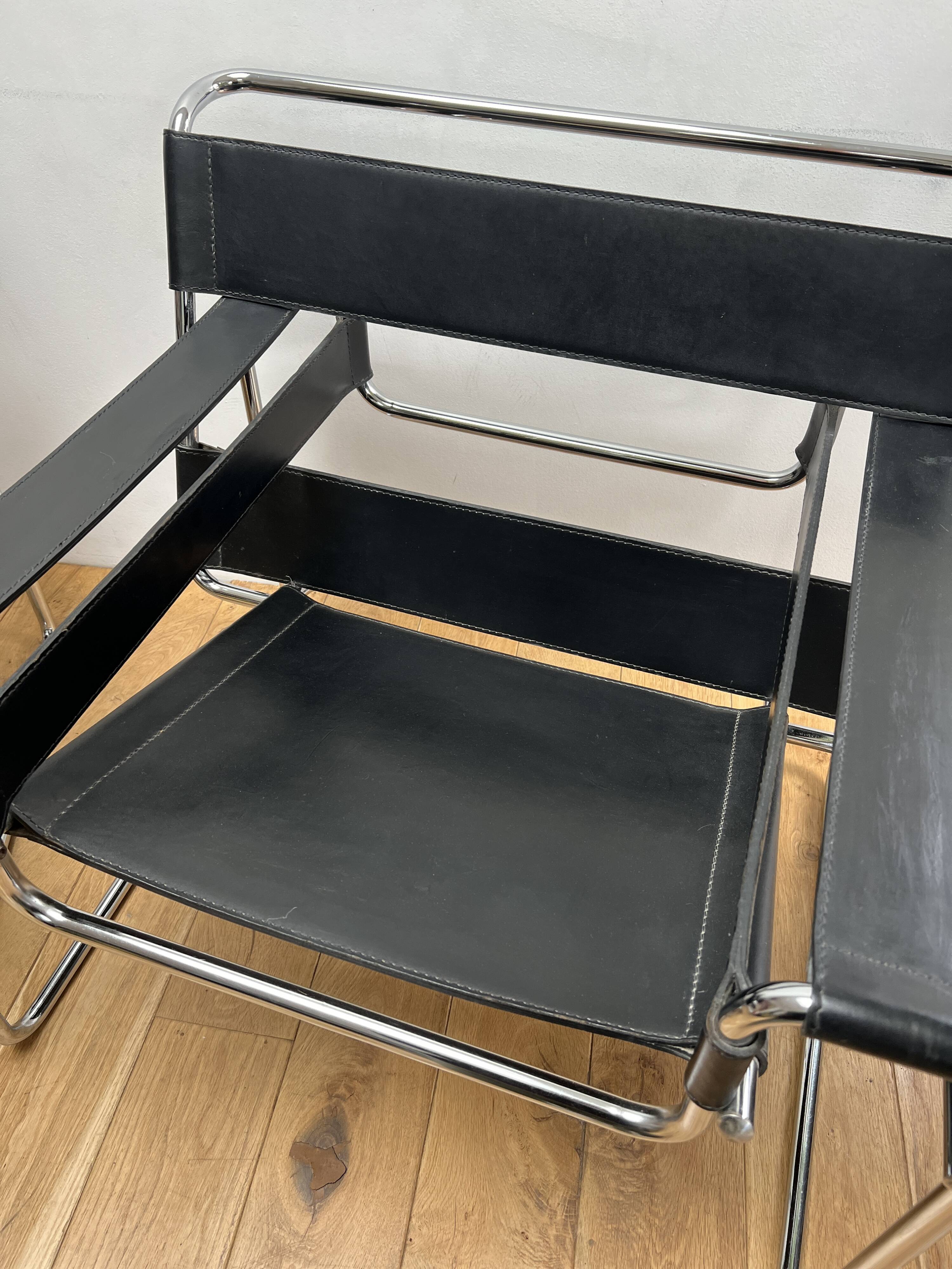Paire de Fauteuils style Wassily MB50 Marcel Breuer