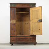 Painted folk art bridal wardrobe 1816